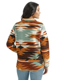 Retro™ Rust Southwest Sherpa Women's Sweater by Wrangler®