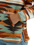 Retro™ Rust Southwest Sherpa Women's Sweater by Wrangler®