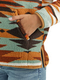 Retro™ Rust Southwest Sherpa Women's Sweater by Wrangler®