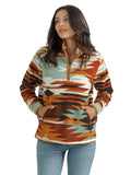 Retro™ Rust Southwest Sherpa Women's Sweater by Wrangler®