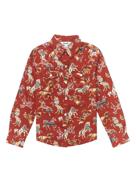 Southwest Ponies Girl's Shirt by Wrangler®