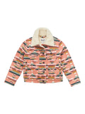 Sherpa Lined Pink Southwest Girl's Jacket by Wrangler®