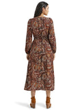 Rust Paisley Women's Dress by Wrangler®