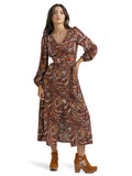 Rust Paisley Women's Dress by Wrangler®