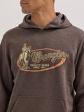 Brown 'Retro Rider' Men's Hoodie by Wrangler®