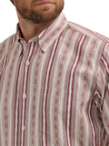 Cody Johnson® Collection Burgundy Stripe Men's Shirt by Wrangler®