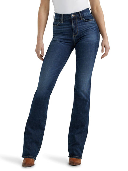Blue jeans worn by a person on a white background