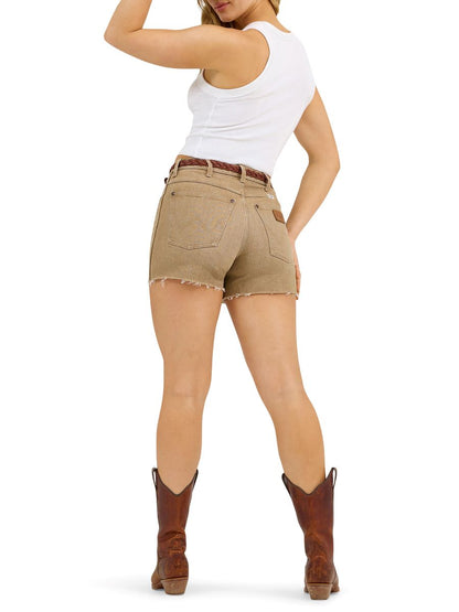 Retro™ Tan High Rise Denim Women's Short by Wrangler®