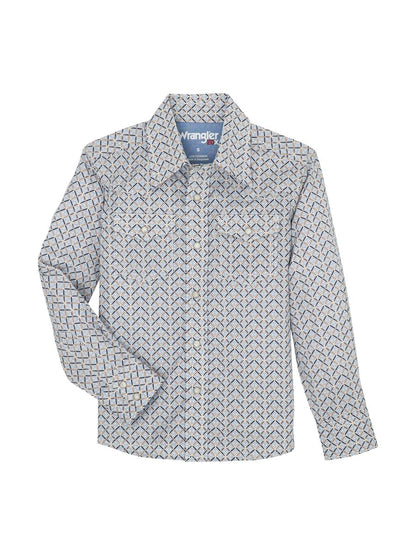 20X™ Stretch Classic Fit Geo Print Boy's Shirt by Wrangler®
