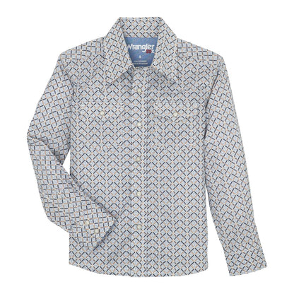 20X™ Stretch Classic Fit Geo Print Boy's Shirt by Wrangler®