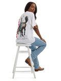 White 'Bronco' Oversize Women's T-Shirt by Wrangler®