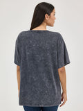 'Blues' Oversize Women's T-Shirt by Wrangler®