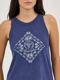 Retro™ Navy Bandana Women's Tank Top by Wrangler®