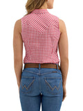 Retro™ Red Check Sleeveless Women's Top by Wrangler®
