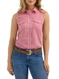 Retro™ Red Check Sleeveless Women's Top by Wrangler®