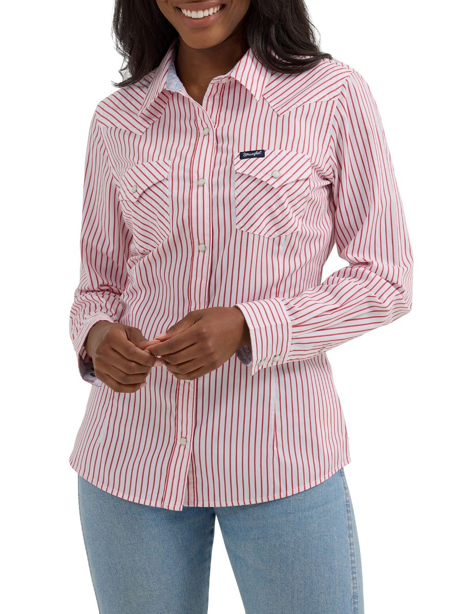 Retro™ Red Stripe Women's Shirt by Wrangler®