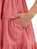 Retro™ Coral Tiered Mini Women's Dress by Wrangler®