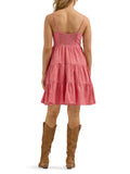 Retro™ Coral Tiered Mini Women's Dress by Wrangler®