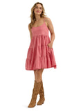 Retro™ Coral Tiered Mini Women's Dress by Wrangler®