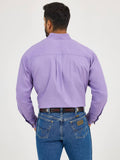George Strait™ Solid Purple Men's Shirt by Wrangler®