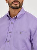 George Strait™ Solid Purple Men's Shirt by Wrangler®