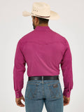20X™ Stretch Fit Cranberry Geo Print Men's Shirt by Wrangler®