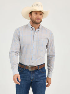 Cody Johnson® Collection Grey Plaid Men's Shirt by Wrangler®