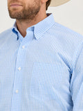 Cody Johnson® Collection Blue Plaid Men's Shirt by Wrangler®