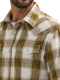 Retro™ Olive Plaid Men's Shirt by Wrangler®