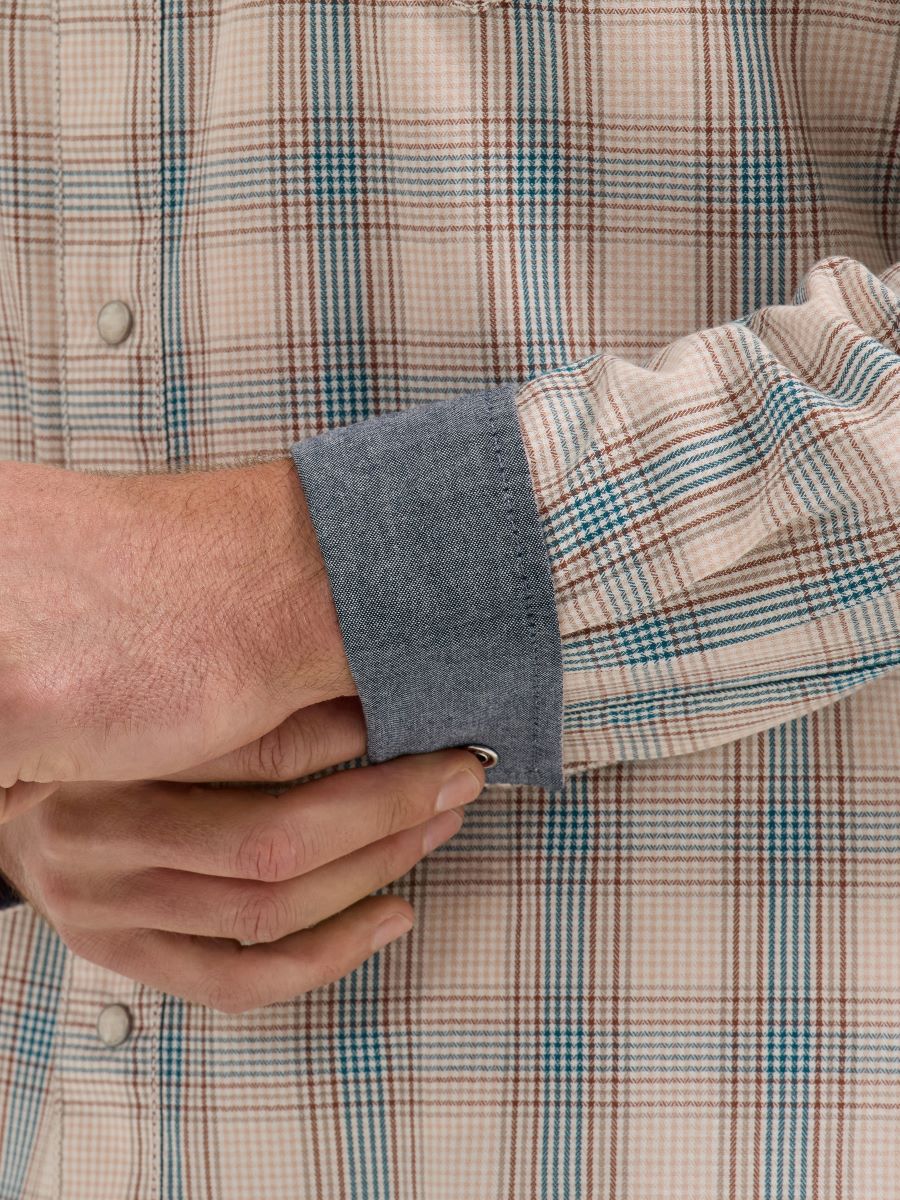 Retro™ Tan Plaid Men's Shirt by Wrangler®