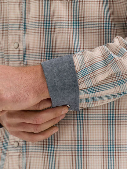 Retro™ Tan Plaid Men's Shirt by Wrangler®