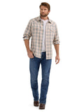 Retro™ Tan Plaid Men's Shirt by Wrangler®