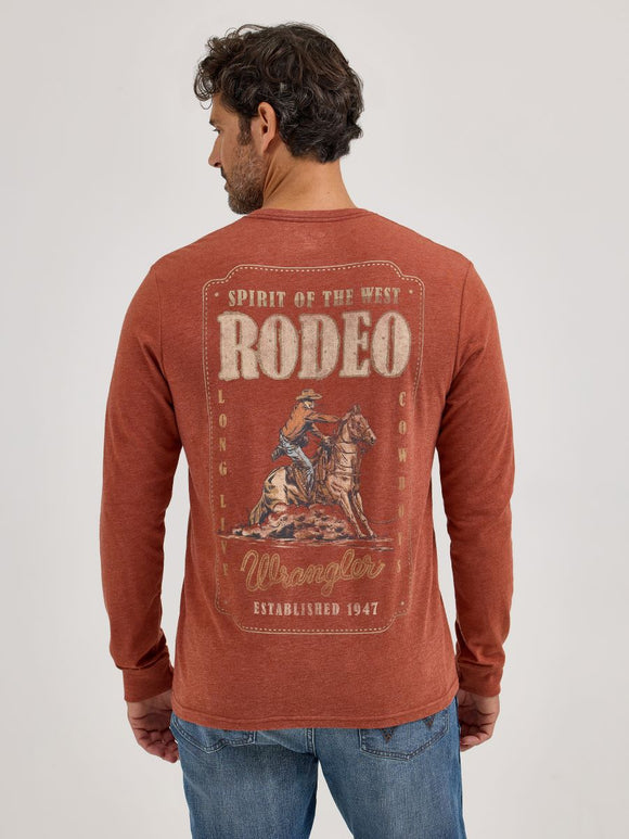 'Rodeo' Long Sleeve Men's T-Shirt by Wrangler®