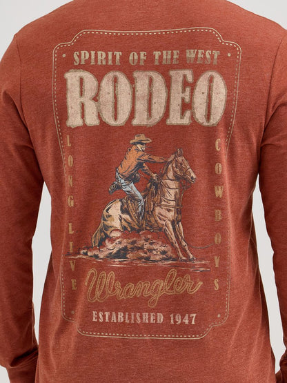 'Rodeo' Long Sleeve Men's T-Shirt by Wrangler®