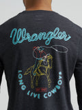 'Neon Cowboy' Long Sleeve Men's T-Shirt by Wrangler®