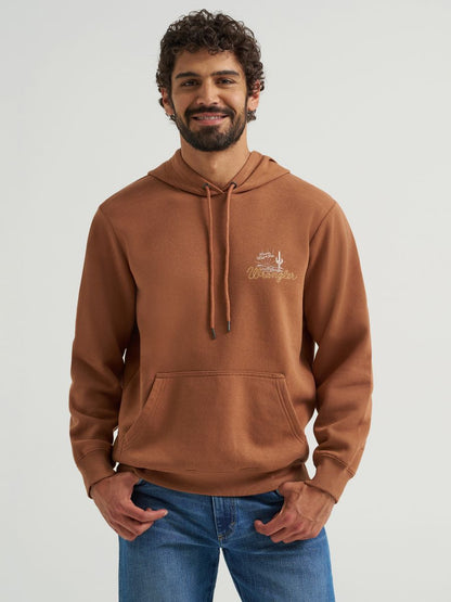 Copper 'Stay Wild' Men's Hoodie by Wrangler®