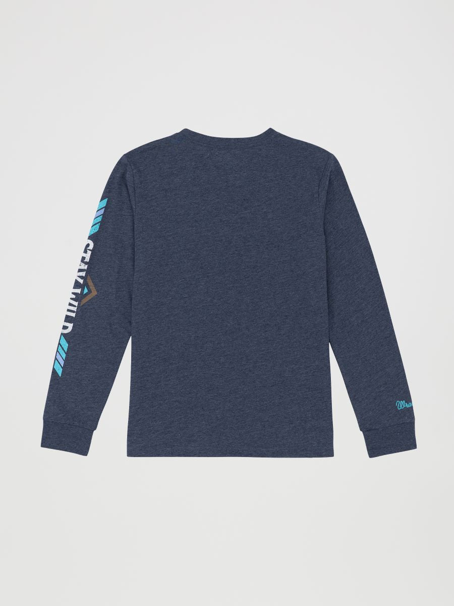 'Stay Wild' Long Sleeve Youth T-Shirt by Wrangler®
