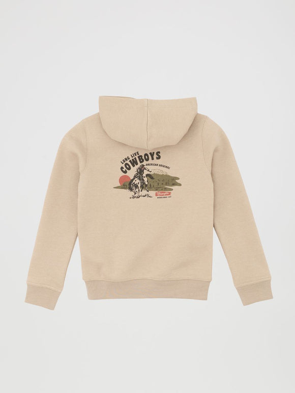 Tan 'Long Live Cowboys' Boy's Hoodie by Wrangler®