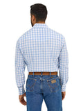 Classic Fit Blue Plaid Men's Shirt by Wrangler®