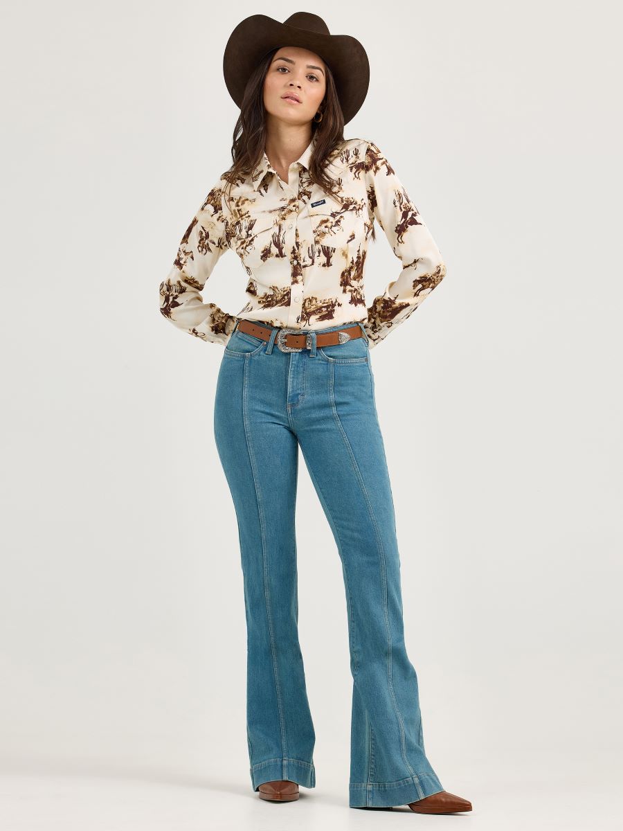 Retro™ Brooklyn 'Bailey' High Rise Trouser Women's Jean by Wrangler®