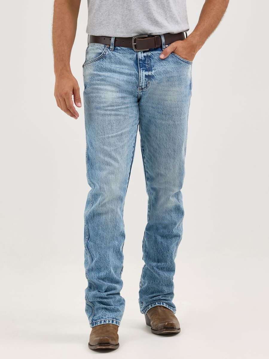 Retro™ Acid Wash Slim Boot Men's Jean by Wrangler®