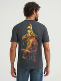 Charcoal Bullrider Men's T-Shirt by Wrangler®