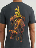 Charcoal Bullrider Men's T-Shirt by Wrangler®