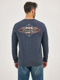 'Aztec Logo' Long Sleeve Men's T-Shirt by Wrangler®