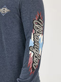 'Aztec Logo' Long Sleeve Men's T-Shirt by Wrangler®