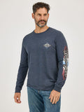 'Aztec Logo' Long Sleeve Men's T-Shirt by Wrangler®