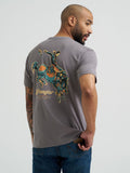 Grey 'For the Ride of Life' Men's T-Shirt by Wrangler®