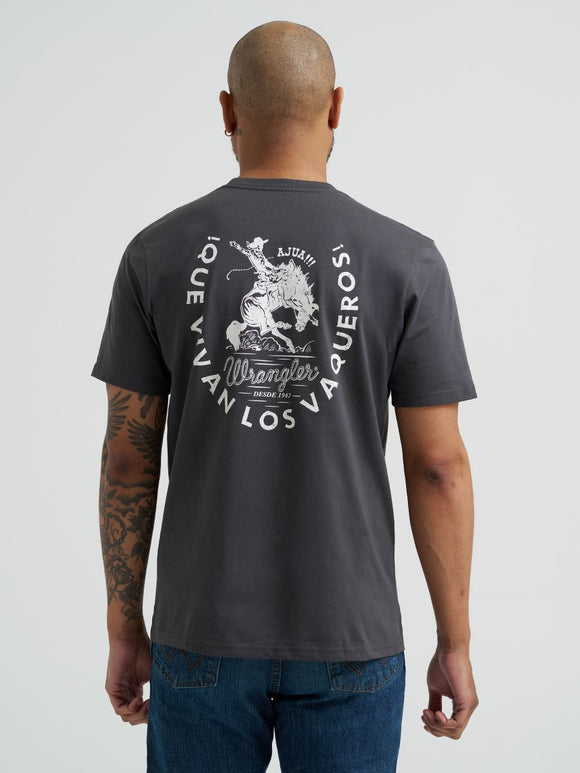 'Que Vivan Los Vaqueros' Men's T-Shirt by Wrangler®