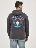 Grey 'Long Live Cowboys' Men's Hoodie by Wrangler®