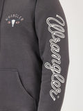 Grey 'Long Live Cowboys' Men's Hoodie by Wrangler®